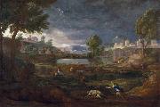 Nicolas Poussin Landschaft mit Pyramos und Thisbe oil painting